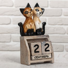 Деревянный календарь "Кошечки"11х6х22 см - Фото 2
