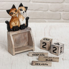 Деревянный календарь "Кошечки"11х6х22 см - Фото 3