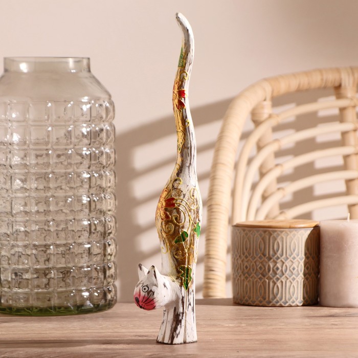 Сувенир «Кошечка», 8×4×38 см, дерево