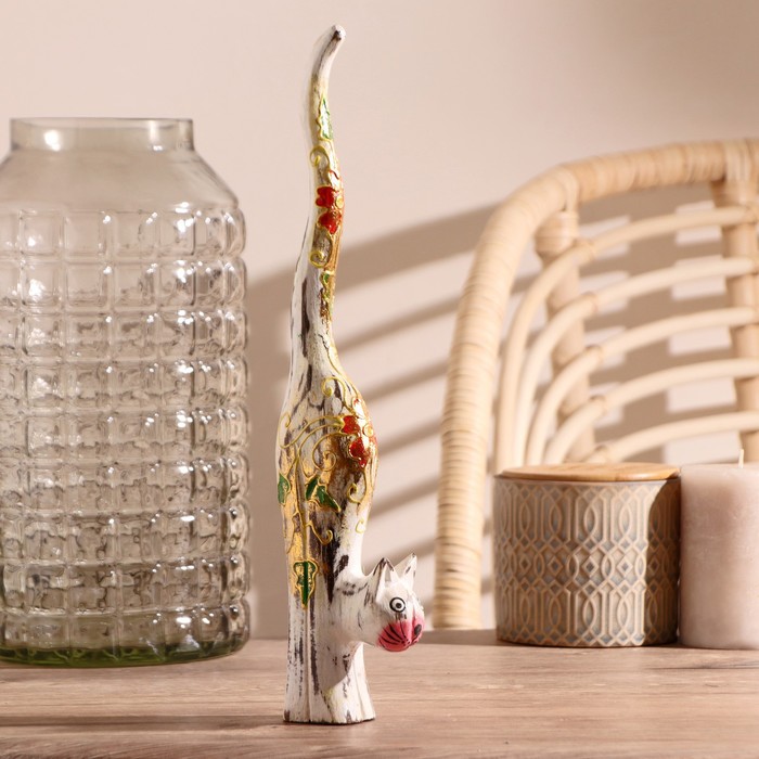 Сувенир «Кошечка», 8×4×38 см, дерево - Фото 1