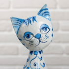 Сувенир «Кошка с синей росписью», 9×4.5×30 см, дерево - Фото 3
