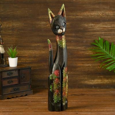 Сувенир «Кошка», 13×7×80 см, дерево