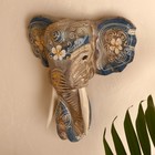 Сувенир дерево "Голова слона" 28х26х10,5 см - Фото 3