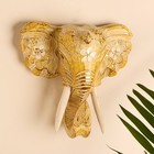 Сувенир «Голова слона», 28×26×10.5 см, дерево - Фото 2