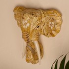 Сувенир «Голова слона», 28×26×10.5 см, дерево - Фото 3