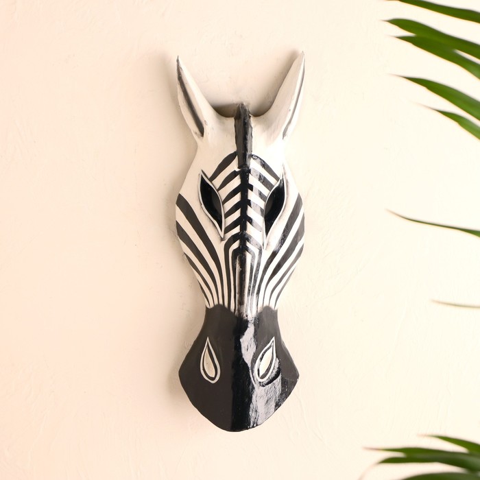 Маска «Зебра», 30×11×4.5 см, дерево - Фото 1