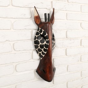 Маска «Жираф», 50×16×7 см, дерево