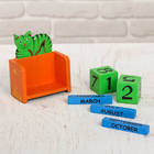 Деревянный календарь "Кошечка" 10х5х13 см - Фото 3