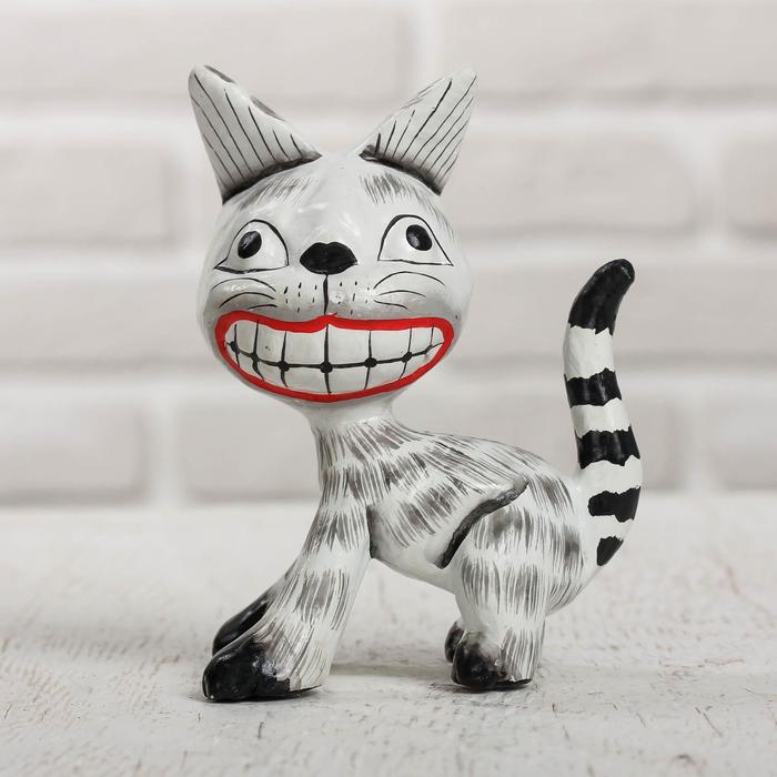 Сувенир «Кот улыбака», 9×5.5×11.5 см, дерево