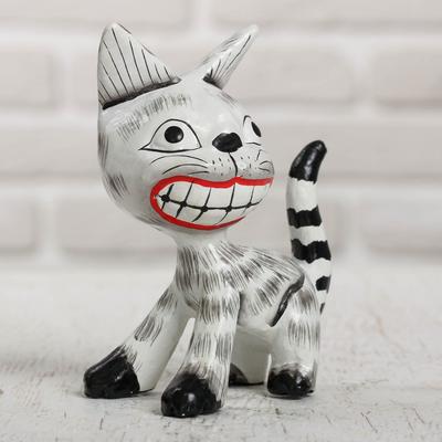 Сувенир «Кот улыбака», 9×5.5×11.5 см, дерево