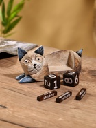 Вечный календарь «Кошка», 13×4×6.5 см, дерево - Фото 5