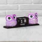 Деревянный календарь "Совы" МИКС 20х5х7 см - фото 118953797