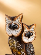Сувенир дерево "Три совы" 16х7,5х40 см - фото 35350837