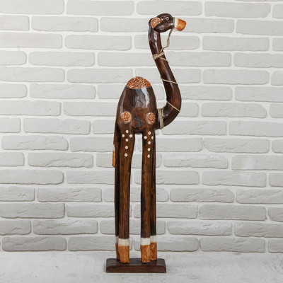 Сувенир «Верблюд», 21×12×80 см, дерево