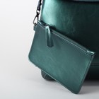 Рюкзак мол L-048, 27*10*34, отдел на молнии, н/карман, с кошельком, зеленый - Фото 4