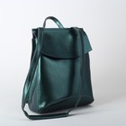 Рюкзак мол L-048, 27*10*34, отдел на молнии, н/карман, с кошельком, зеленый - Фото 6