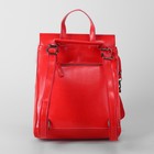 Рюкзак мол L-048, 27*10*34, отдел на молнии, н/карман, с кошельком, красный - Фото 3
