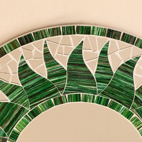 Панно зеркальное «Бежевое солнце», 40×1×40 см