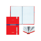 Блокнот А5, 96 листов «Контракт», твёрдая обложка, красный - Фото 1