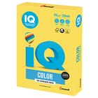 Бумага цветная А4 250 л, IQ COLOR Intensive, 120 г/м2, желтая, CY39 - Фото 1