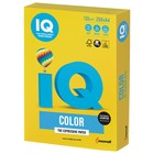 Бумага цветная А4 250 л, IQ COLOR Intensive, 120 г/м2, желтая, IG50 - Фото 1
