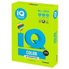 Бумага цветная А4 250 л, IQ COLOR Intensive, 160 г/м2, зелёная липа, LG46 - Фото 1