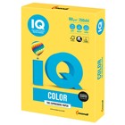 Бумага цветная А4 250 л, IQ COLOR Intensive, 160 г/м2, жёлтая, CY39 - Фото 1