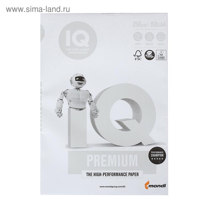 Бумага А4 150 л, IQ Premium, 250 г/м2, белизна 169% CIE, класс А+ (цена за 150 листов) - Фото 1