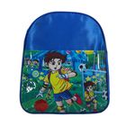 Рюкзак детский "Футбол" 1 отдел, наружный карман, синий - Фото 1