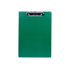 Планшет с прижимом А4, BRAUBERG NUMBER ONE, картон/ПВХ, зелёный - Фото 2