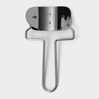 Ролик для вырезания кругов из теста Доляна, d=8 см, серебристый - Фото 4