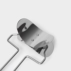 Ролик для вырезания кругов из теста Доляна, d=8 см, серебристый - Фото 5