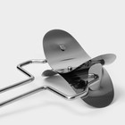 Ролик для вырезания кругов из теста Доляна, d=8 см, серебристый - Фото 7