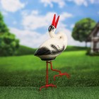 Садовая фигура "Аистенок", белый цвет, 51 см - Фото 3