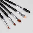 Набор кистей для макияжа "Элит", 10 предметов, на кнопке, цвет красный - Фото 3