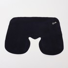 Подушка для шеи дорожная, надувная, 38 × 24 см, цвет синий - Фото 4