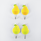 Крючки самоклеящиеся «Груши», 2 шт, цвет МИКС - фото 25443356