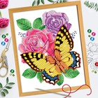 Вышивка бисером и пайетками «Бабочка», 28 × 35 см. Набор для творчества - Фото 1