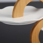 Блюдо керамическое для пирожных 3-х ярусное «Эстет», цвет белый - Фото 2