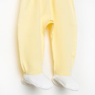 Ползунки  детские, рост 62 см, цвет жёлтый/белый M055001Y62_М - Фото 2