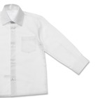 Сорочка для мальчика, размер 26, рост 98/104 см, цвет белый-жаккард 16 - Фото 3