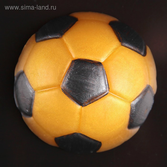 Фигурное мыло "Футбольный мяч" золотой - Фото 1