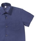 Сорочка для мальчика, размер 26, рост 98/104 см, цвет тёмно-синяя16_1 - Фото 7