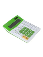 Калькулятор настольный 12-разрядный КК-1200C, белый/зелёный - Фото 2