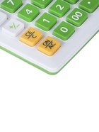 Калькулятор настольный 12-разрядный КК-1200C, белый/зелёный - Фото 3