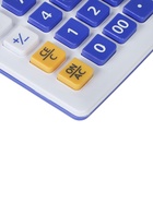 Калькулятор настольный 12-разрядный КК-1200C, белый/синий - Фото 3