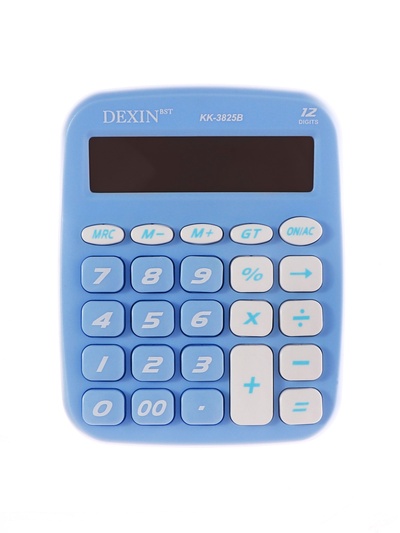 Калькулятор настольный 12-разрядный КК-3825 В, голубой