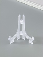 Подставка для тарелок декоративных d=10-13 см Diana, прозрачная, пластик, 10 см - Фото 1