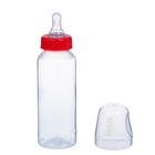 Бутылочка для кормления детская классическая, 250 мл, от 0 мес., цвет красный - Фото 2