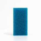 Губка прямоугольная для фильтра № 3, крупнопористая, 6×6×12 см, синяя - Фото 2